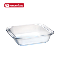 Ensemble d'ustensiles de cuisson en verre Borosilicate, vente en gros, plats rectangulaires sans danger, résistant à la chaleur, vente en gros,