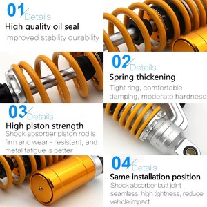 Rear air <strong>Shock</strong> Absorbers 12.5 "320mm for Scooter CX500 GL500 CB400 DIRT Bike Gokart Quad ATV <strong>Moto</strong> - Product Image 3