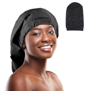 HZM-25108 <span class=keywords><strong>bonnet</strong></span> <span class=keywords><strong>de</strong></span> douche réutilisable pour femmes grand <span class=keywords><strong>bonnet</strong></span> <span class=keywords><strong>de</strong></span> douche imperméable lavable bande élastique <span class=keywords><strong>bain</strong></span> cheveux chapeau pour cheveux longs - Product Image 1