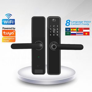מחיר המפעל ללא keyless tuya דלת נעילה דיגיטלי wifi דלת חכם עם מצלמה וטביעת אצבע - Product Image 1