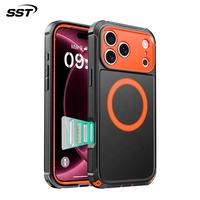 Nouvelle structure magnétique robuste, design sportif 2 en 1, coque de téléphone antichoc et dissipant la chaleur en TPU+PC pour iPhone 18 Pro Max