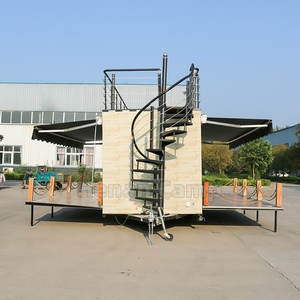 CAMP truk makanan truk Double Decker, trailer makanan mobil kopi gelembung ukuran besar dilengkapi dapur Bar restoran - Product Image 6