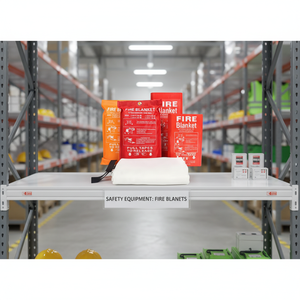 Cobertor de Fibra de Vidro Revestido para Combate a Incêndios 1m X 1m Cobertor de Emergência para Proteção em Casa Cozinha Camping - Product Image 6