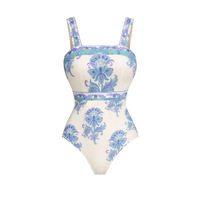 JSN 2026 Nouvelle Arrivée Personnalisée Maillot de Bain Une Pièce Tendance pour Femme avec Robe de Plage Imprimé Floral Tenue de Plage pour Dames