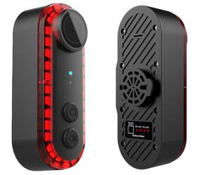 Caméra de tableau de bord étanche 1080P 30fps avec WIFI et carte TF pour scooter et vélo, double objectif, batterie lithium 3500mAh, lumière clignotante - Product Image 6