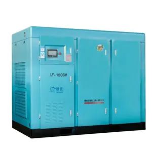 Factory direct 180HP/132Kw 8 Bar 10 Bar 13 Bar Energy-saving Efficient Low Noise Variable Frequency Screw Air Compressor