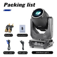 Paquete de 2 Luces Móviles Sharpy DMX de 295W con Control Maestro-Esclavo y Estuche de Transporte
