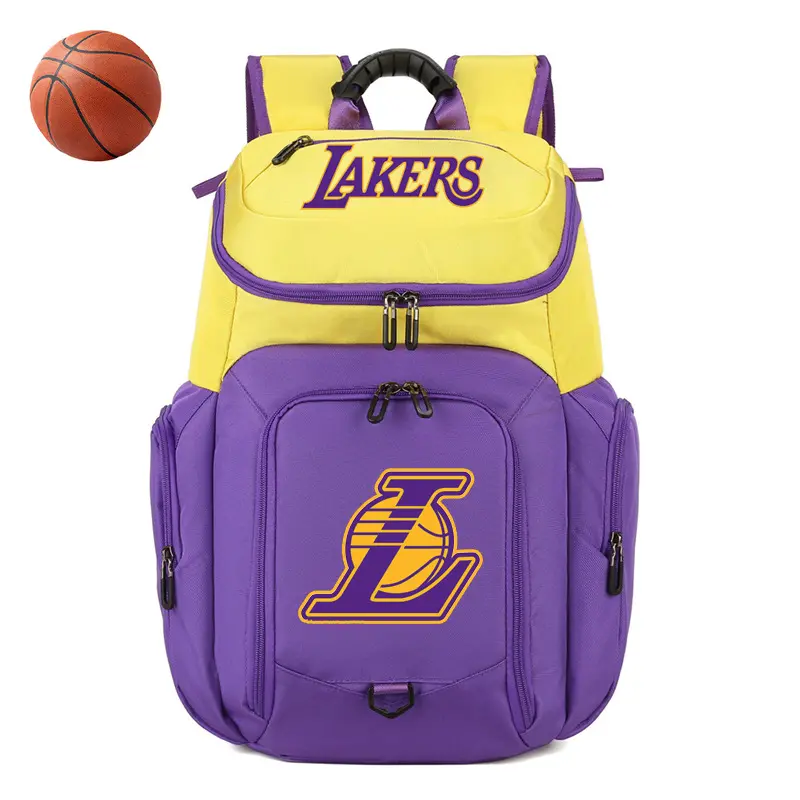 حقيبة ظهر لفريق كرة السلة والصالة الرياضية للسفر مخصصة ، حقيبة ظهر لكرة السلة