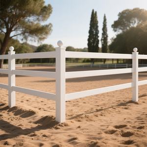 Valla para Caballos de PVC Resistente a los Olores - 6 Pies de Altura, No Absorbe Olores, Mantiene la Frescura para Uso <span class=keywords><strong>en</strong></span> Ranchos y Obras de Construcción - Product Image 2