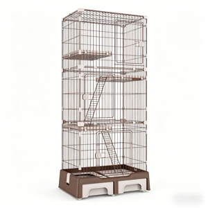 Grande <span class=keywords><strong>cage</strong></span> à chat d'intérieur à plusieurs niveaux avec plateformes et échelles pour parc de jeu pour animaux domestiques - Product Image 1