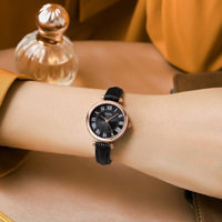 Nouvelle montre rétro réseau à petite plaque lumineuse rouge pour femmes, Test d'étudiant, montre à Quartz étanche