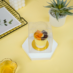 Tùy Chỉnh Có Thể Gập Lại Rõ Ràng Vuông Pet Vinyl Món Quà Giáng Sinh Nhựa Thực Phẩm Hộp Bao Bì Trong Suốt Acetate Nhỏ Rõ Ràng Hộp Nhựa - Product Image 3