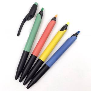 Ball Pen With Highlighter Stylus Touch <b>Screen</b> Custom logo Highlight Ball Pen - Product Image 2