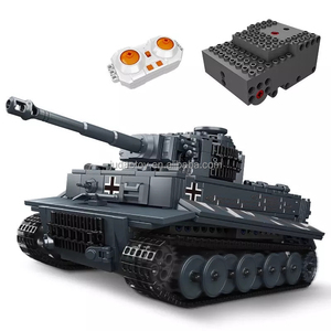 MOULD KING 20014 Puzzle <span class=keywords><strong>Tank</strong></span> télécommandé, blocs de construction, char de combat militaire, briques MOC, jouet éducatif, kit de briques - Product Image 1