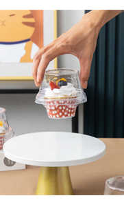 Bán buôn dùng một lần nhựa bản lề/Vỏ Sò trong suốt duy nhất/cá nhân cupcake container - Product Image 6