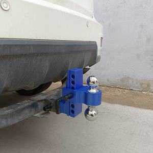 Gancio di traino regolabile per rimorchio per ricevitore da 2 pollici da 6 pollici con gancio di traino in alluminio per camion con serratura in acciaio inossidabile - Product Image 2