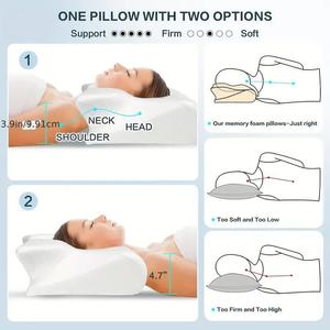 New Memory Foam Cervical <strong>Pillow</strong> 2 in 1 Ergonomic Contour <strong>Orthopedic</strong> <strong>Pillow</strong> <strong>for</strong> <strong>Neck</strong> <strong>Pain</strong> Contoured Support <strong>Pillows</strong> - Product Image 2