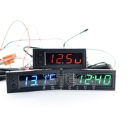 Module d'horloge numérique à LED, tube numérique, horloge électronique, mini montre de voiture de 0,39 pouce avec thermomètre, lumineux, DIY