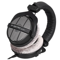 Casque de studio professionnel DT990PRO à conception ouverte, supra-auriculaire, filaire, son haute résolution 250/80, coussinets en velours pour le mixage et le gaming