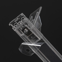 Organisateur de produits au détail Réfrigérateur Boissons Plastique Acrylique Printemps Bouteille de boisson Étagère à cigarettes Poussoir Acier Glide Pack Management