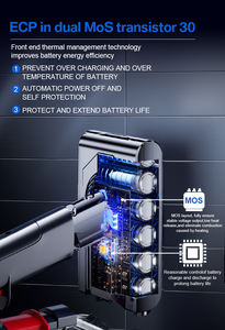 Batterie d'outil aspirateur <span class=keywords><strong>V11</strong></span>, type clic, batterie de remplacement 25,2 V 4000 mAh 3000 mAh pour <span class=keywords><strong>V11</strong></span> Detect Absolute - Product Image 4