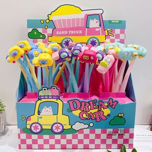 Nuevo Bolígrafo Unisex con Diseño de Corazón de Durazno y Flor, Lindo Bolígrafo de Silicona con Diseño de Autobús de Dibujos Animados y Animal, Edición Limitada - Product Image 6