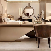 Ensemble de table à manger extensible en bois de style scandinave moderne, 6 chaises, meubles de salle à manger en bois massif, utilisation à domicile ou à l'hôtel, Guangdong, Chine