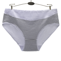Culottes grande taille pour femmes, cinq tailles, taille mi-haute, sous-vêtements féminins en coton, grandes tailles européennes