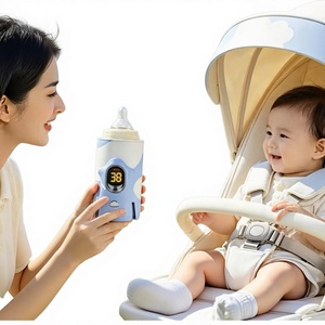 Calentador de Biberones Portátil USB, Calentador de Leche Inalámbrico, Calentador de Alimentación Ajustable para Viajes y Uso Diario - Product Image 2