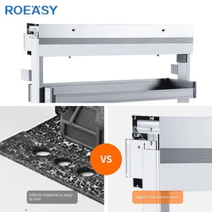 ROEASY Cesta extraíble para <span class=keywords><strong>cocina</strong></span>, organizador de gabinetes, <span class=keywords><strong>estante</strong></span> elevador de especias, cesta de almacenamiento para gabinetes de pared - Product Image 5