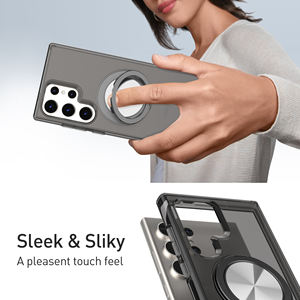 Soonleader Hot Hard Matte UV TPU <span class=keywords><strong>Cover</strong></span> del <span class=keywords><strong>telefono</strong></span> per Samsung Galaxy S24 Ultra Mobile custodia con coperchio posteriore porta anello - Product Image 6