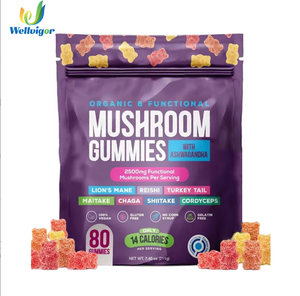 Gomitas Nootrópicas <span class=keywords><strong>de</strong></span> Champiñones, Melena <span class=keywords><strong>de</strong></span> León, <span class=keywords><strong>Ashwagandha</strong></span>, Reishi, Shiitake - Apoyo Inmunológico y Cerebral, Mejora <span class=keywords><strong>de</strong></span> la Memoria, Concentración y Alivio del Estrés, 80 Gomitas - Product Image 1