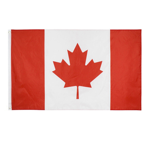 3x5ft Polyester Digital Printing Brass Grommets Double Stitched Wholesale 90x150cm <strong>Canada</strong> Flag - Product Image 1