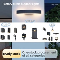 Lampe murale solaire extérieure en aluminium à détection PIR GU10, à piquet, pour aménagement paysager, en stock, prix réduit, directement de l'usine