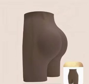 Shorts gainants taille haute pour femme, effet push-up, en maille côtelée, contrôle du ventre, <span class=keywords><strong>anti</strong></span>-<span class=keywords><strong>frottement</strong></span>, sous-robe, body shaper - Product Image 4