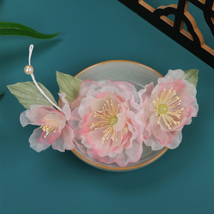 Collection Printemps 2025 – Conception Originale, Fleur en Soie Rose Dégradé Faite à la Main, Polyvalente, pour Hanfu, Épingle à Cheveux Douce, Coiffure et Maquillage - Product Image 4