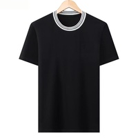 Nouveau T-shirt décontracté pour homme 2026, imprimé, respirant, en pur coton, doux pour la peau, T-shirt épais à manches courtes pour homme
