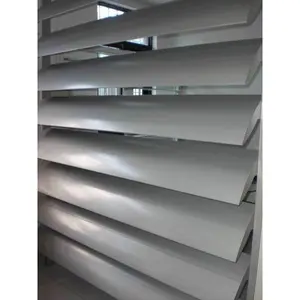 Customized Aluminum Aerofoil Sunshade Louver Sun Louver Screen Modern Building Shutter