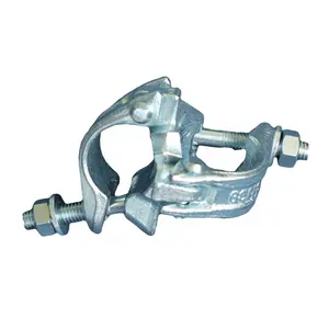 BS1139 EN74 Drop Forged Double Swivel Scaffolding Coupler Steel Pipe Clamps For Construction