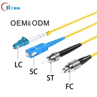 Oferta de Fábrica, Cable de Fibra Óptica SC de China, Cable de Conexión con Conector PC y APC, Monomodo, Cubierta LSZH, Uso en Telecomunicaciones