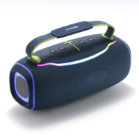Système Stéréo TWS Multifonctionnel Portable Haute Puissance pour Haut-parleur Subwoofer, Entrées USB et AUX, Éclairage RGB, Étanchéité IPX6