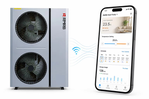 Pompe à chaleur air-eau EVI 18,44 kW R290 A+++ Chauffage Refroidissement Eau chaude sanitaire WiFi OEM - Product Image 4