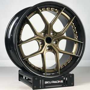 Bku ล้อขอบคาร์บอนไฟเบอร์2ชิ้นสำหรับ <span class=keywords><strong>Porsche</strong></span> taycan <span class=keywords><strong>Panamera</strong></span> Cayenne 20 21 22นิ้วขอบล้อคาร์บอนไฟเบอร์ล้อ5x112 - Product Image 1