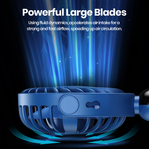 OEM <span class=keywords><strong>K70</strong></span> 2024 nuevo diseño 2400mAh portátil pequeño USB <span class=keywords><strong>Mini</strong></span> ventilador silencioso viento grande portátil Halter ventilador - Product Image 3