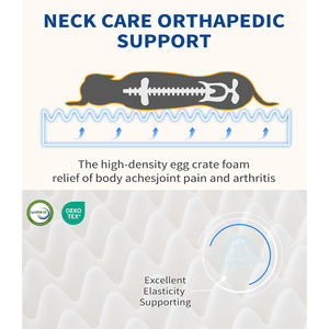 Cama Ortopédica Grande para Perro, Cojín de Espuma de Apoyo para Mascotas, Cubierta Extraíble Lavable, Forro Impermeable de Espuma para Huevos - Product Image 4