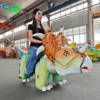 Trottinette électrique personnalisable pour enfants, dinosaure animatronique Triceratops, pour parcs d'attractions et sites touristiques