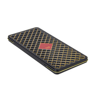 Металлическая коробка для упаковки мелких предметов (шоколад, еда) прямоугольной формы, черного цвета, высокого качества, с индивидуальным дизайном. - Product Image 5