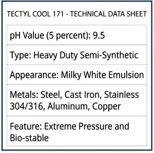 Fluide de coupe haute performance TECTYL COOL 171 – Liquide de refroidissement longue durée pour acier inoxydable et fonte - Product Image 4