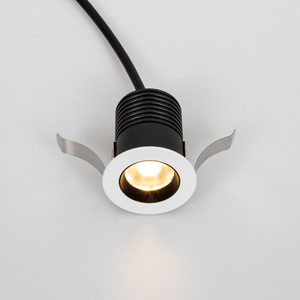 Miniluz descendente led pequeña para techo, empotrada, cob, antideslumbrante, 5W, fijo, con anillo negro - Product Image 2