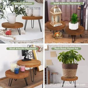 Adornos artesanales de madera transfronterizos, bases de troncos de madera, mesas pequeñas, mesas de centro, estantes de madera sencillos - Product Image 1